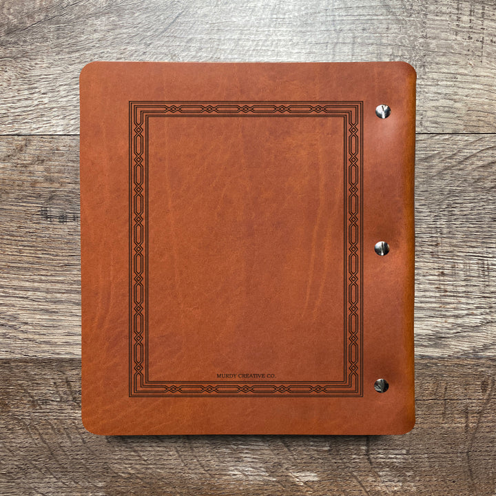 Classic Weave - Pre-Engraved - Refillable Leather Binders