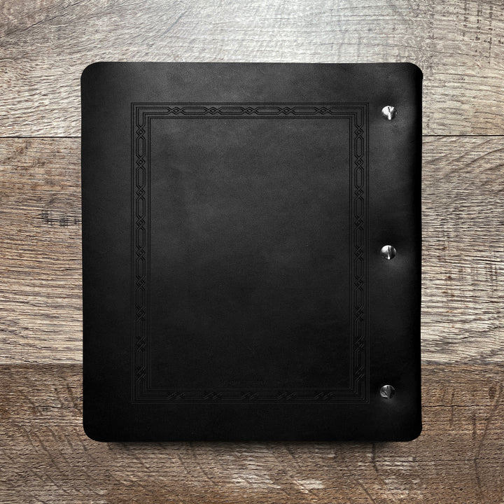 Classic Weave - Pre-Engraved - Refillable Leather Binders