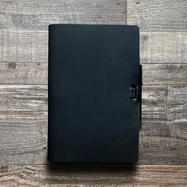 Dumbledore - Handwriting - Pre-Engraved - Refillable Leather Journals