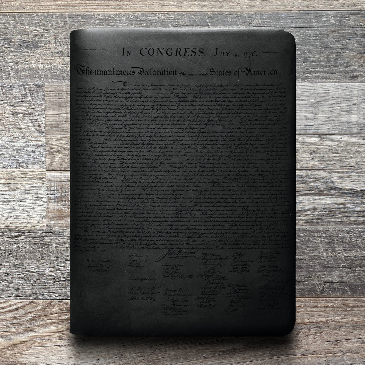 Founding Fathers - Engraving Design - Refillable Leather Folios