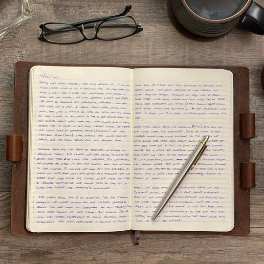 Preamble -Engraving Design - Refillable Leather Journals