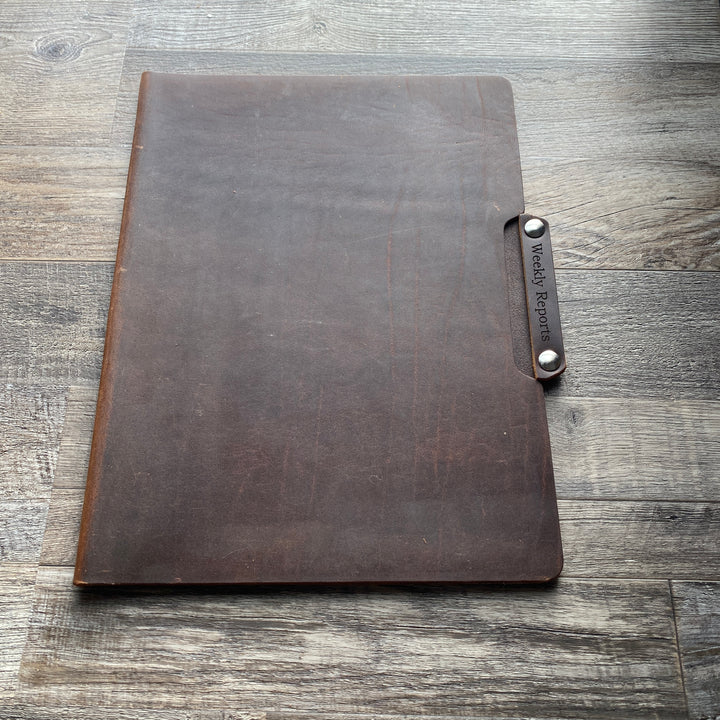Colossians 3:12-15 - Pre-Engraved - Leather File Folder
