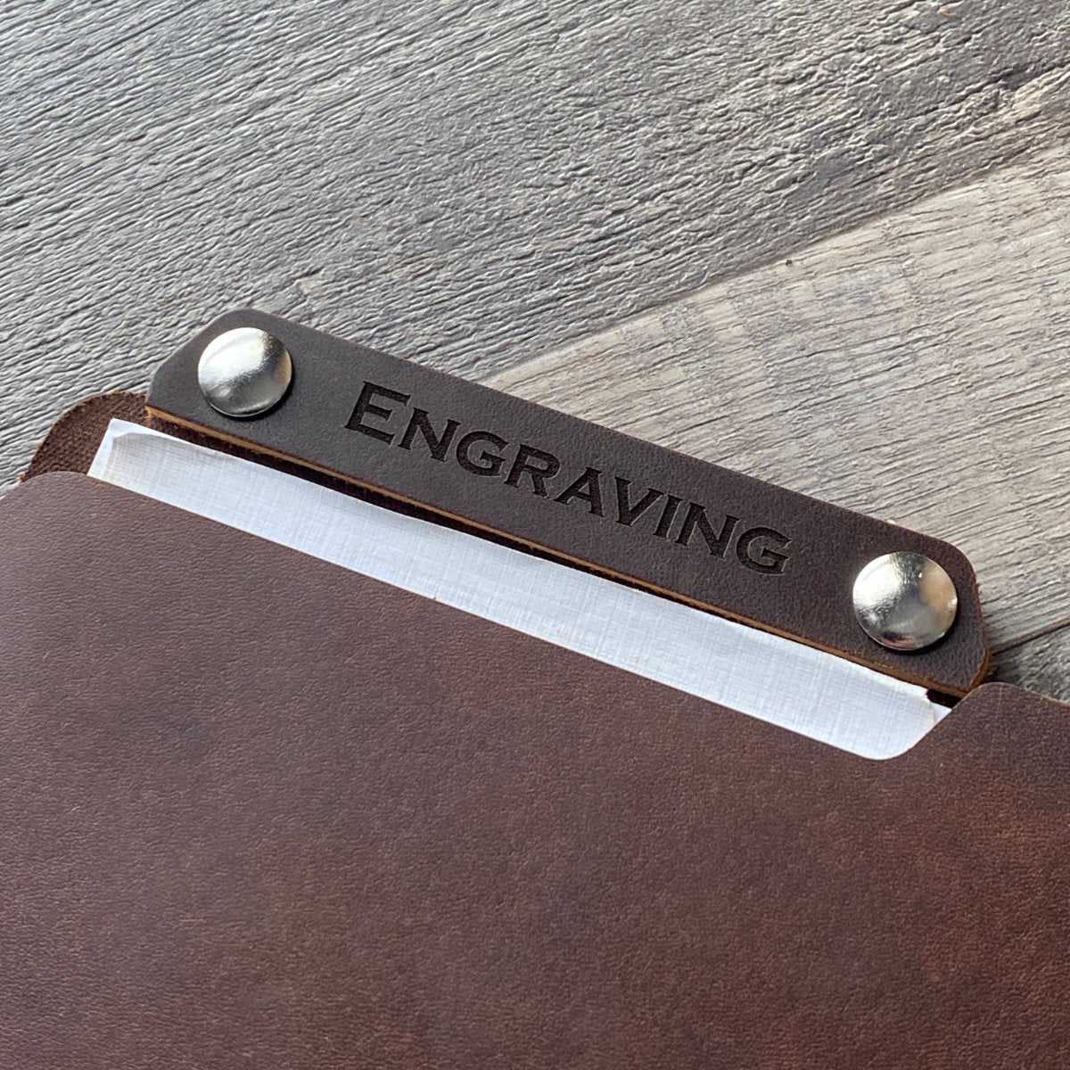 Leather File Folder Label
