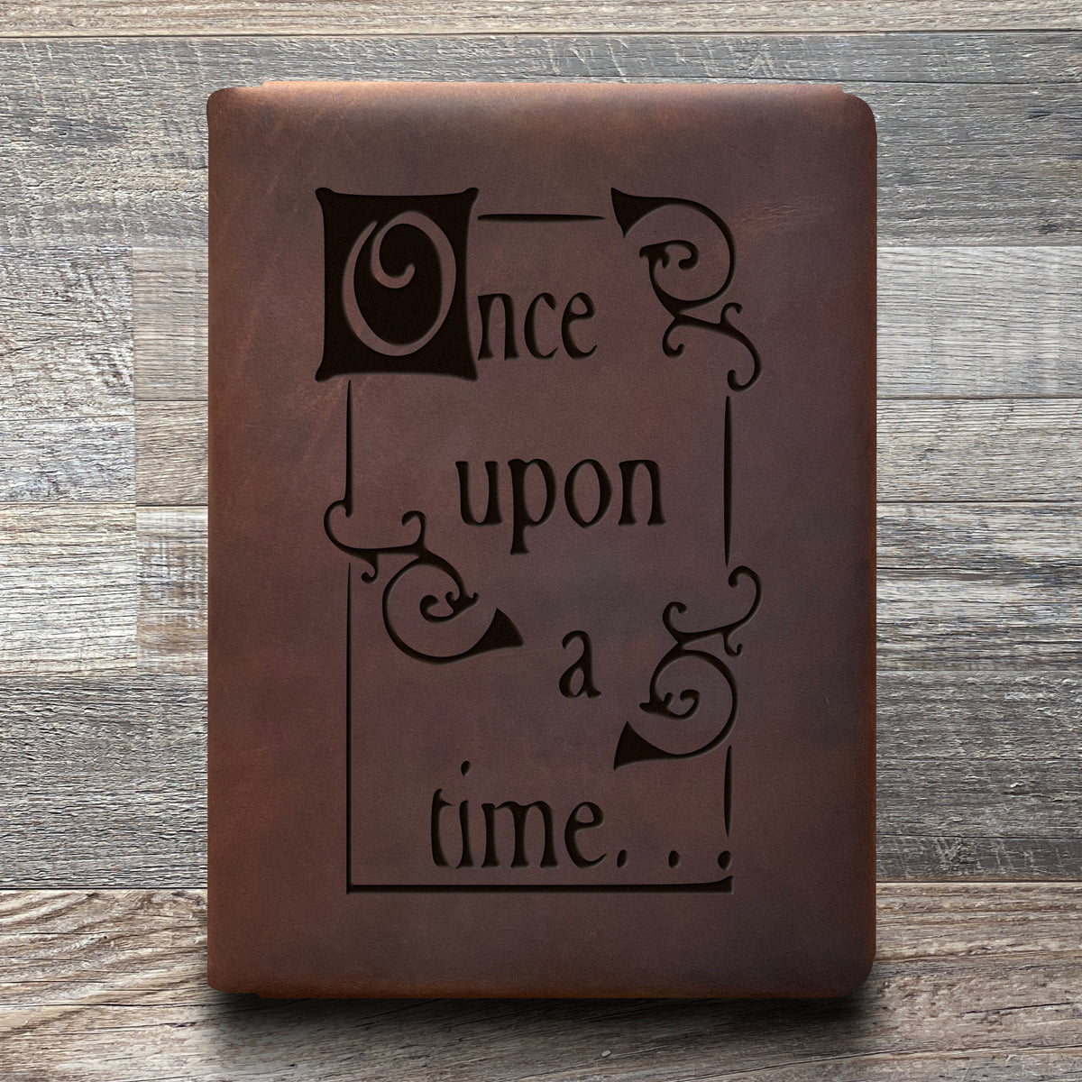 Once Upon A Time - Engraving Design - Refillable Leather Folios