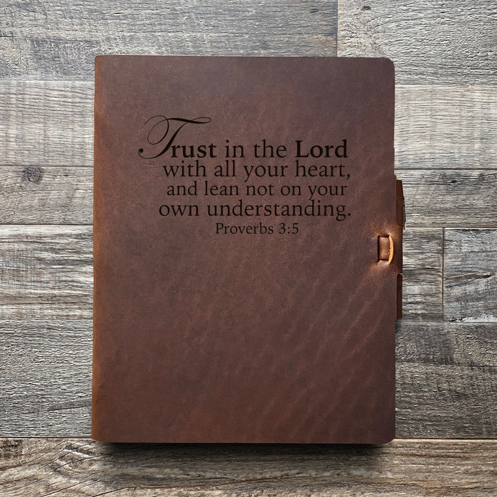 Trust in the Lord - Pre-Engraved - Refillable Leather Journals