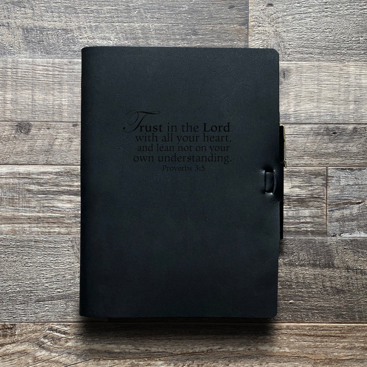 Trust in the Lord - Pre-Engraved - Refillable Leather Journals