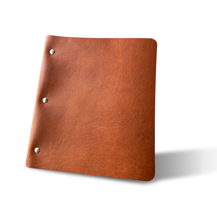 Wide Cut - Refillable Leather Binder