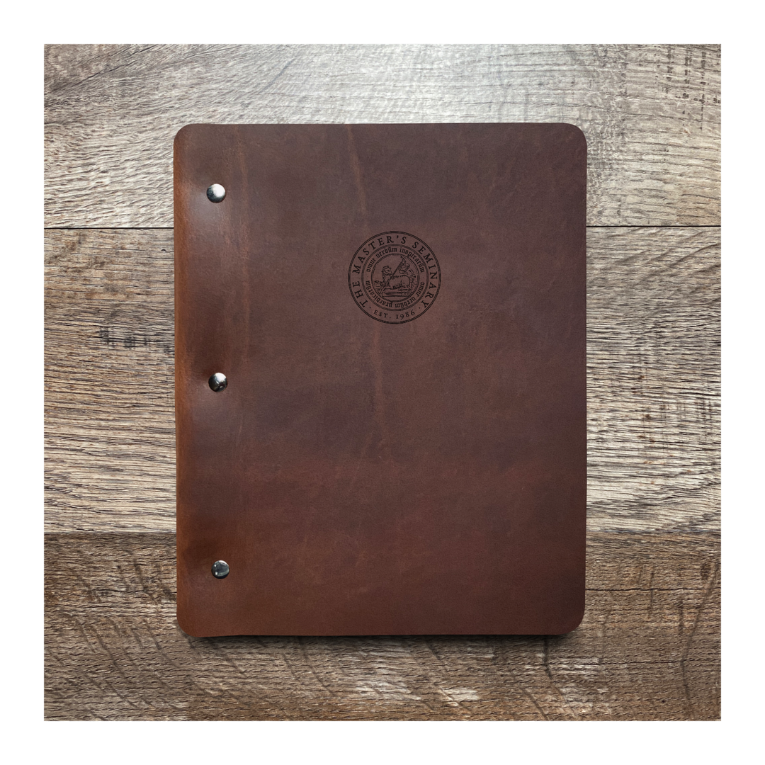 Custom Slim Cut - Refillable Leather Binder