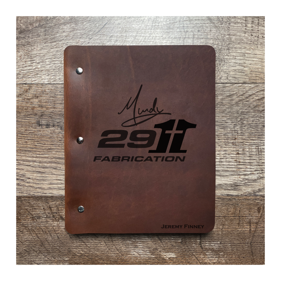 Custom Slim Cut - Refillable Leather Binder