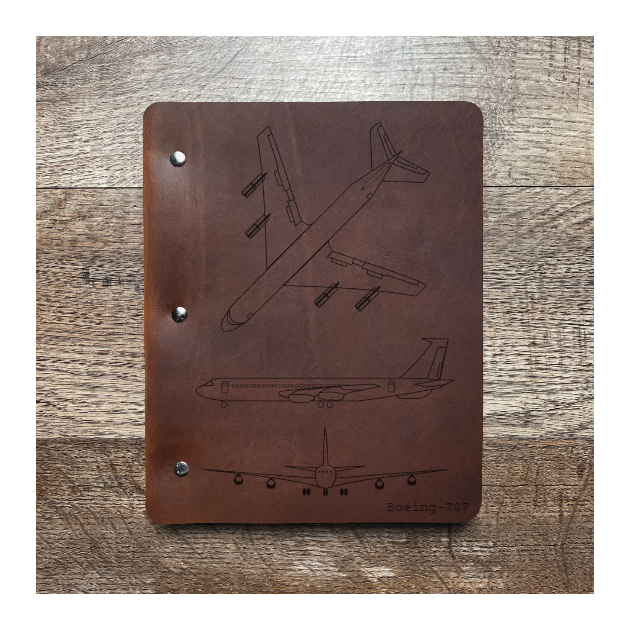 Custom Slim Cut - Refillable Leather Binder