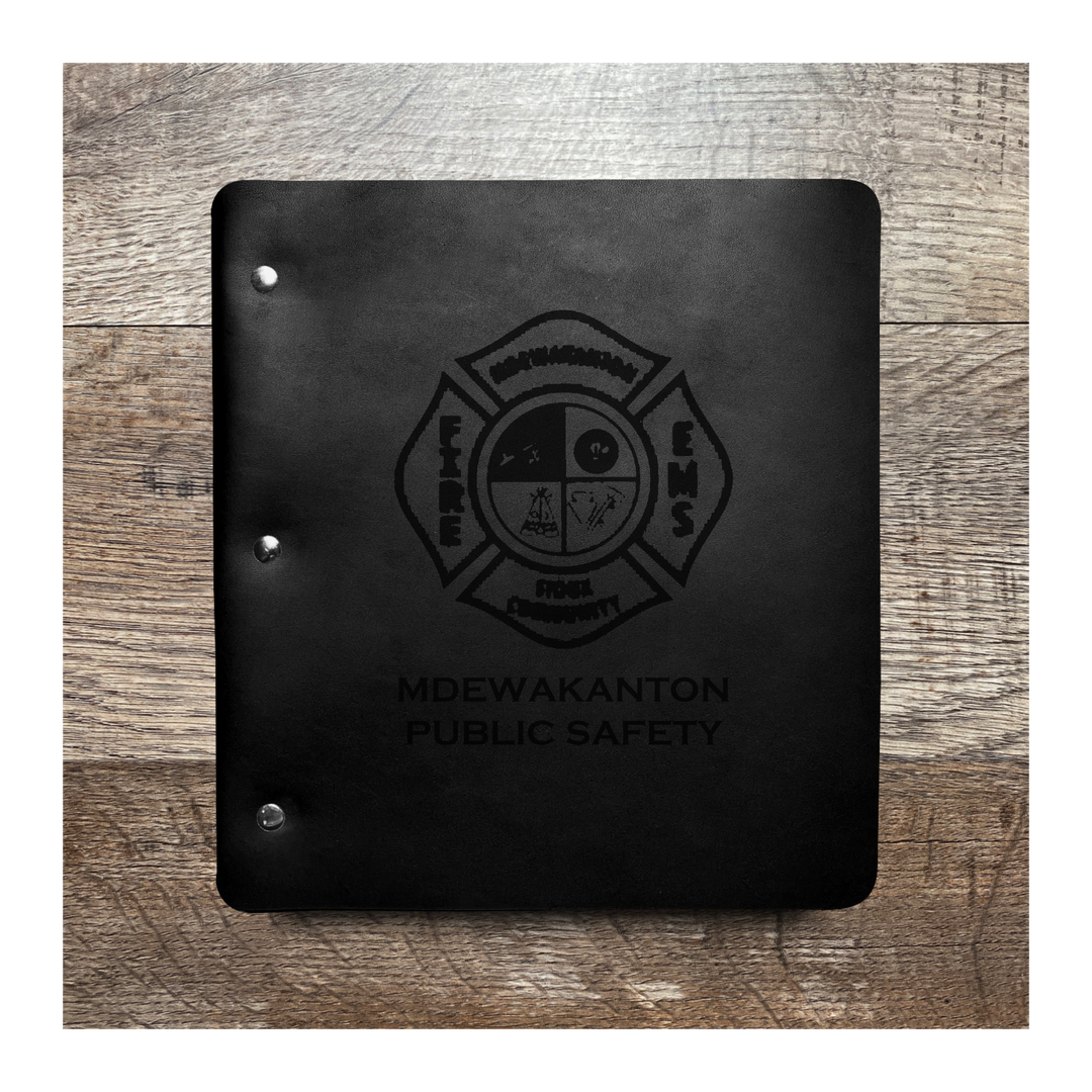 Custom Wide Cut - Refillable Leather Binder