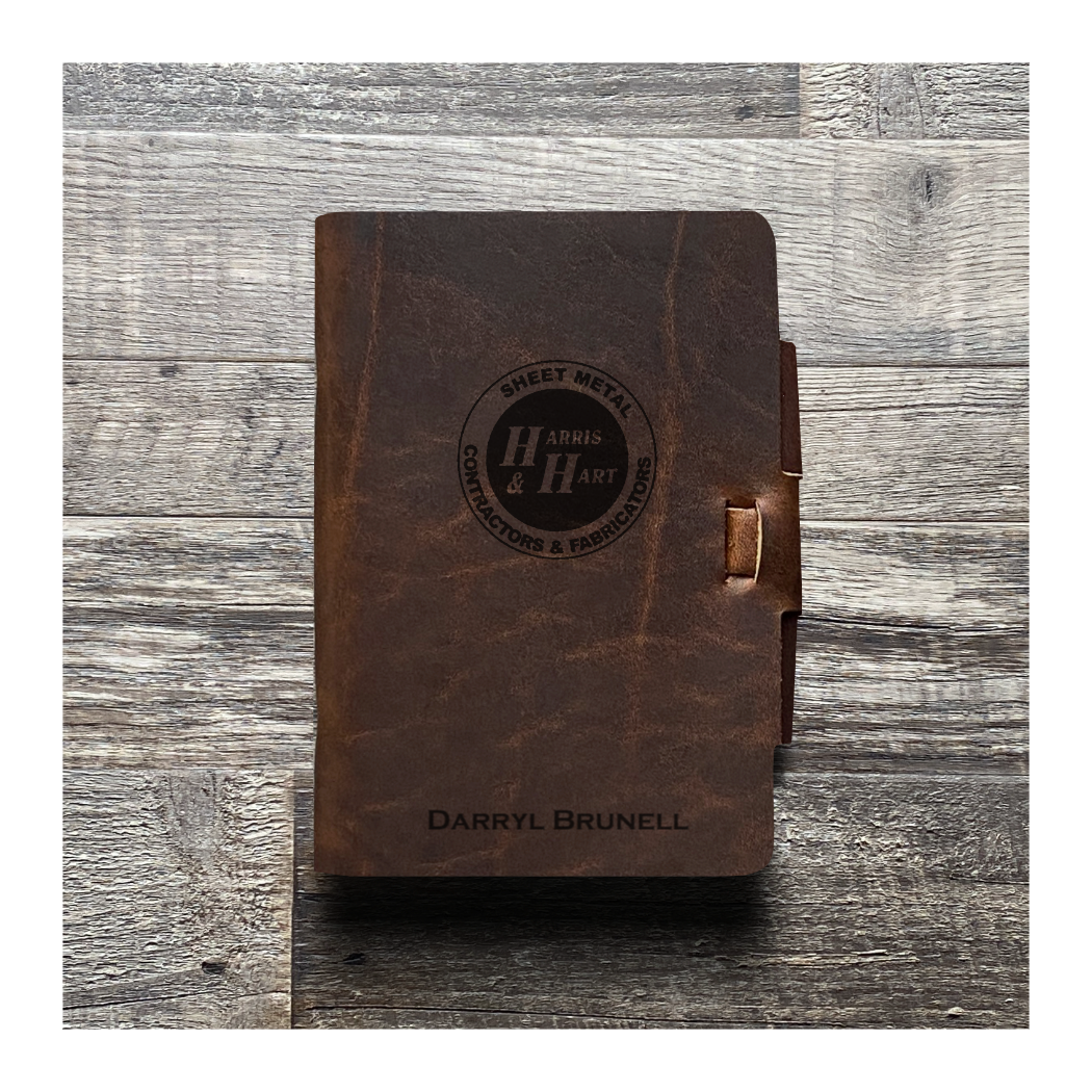 Custom Mini Cut - Refillable Leather Journal