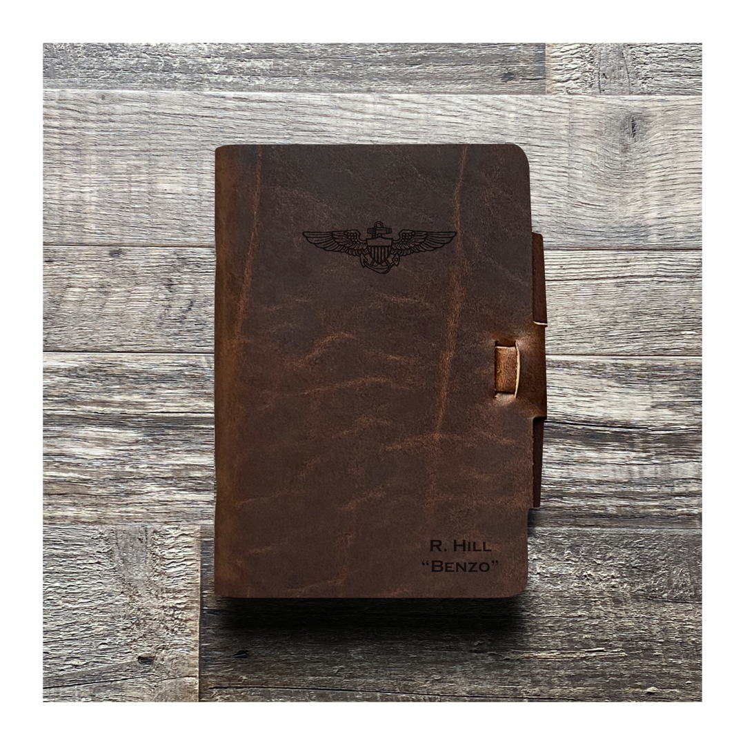 Custom Mini Cut - Refillable Leather Journal