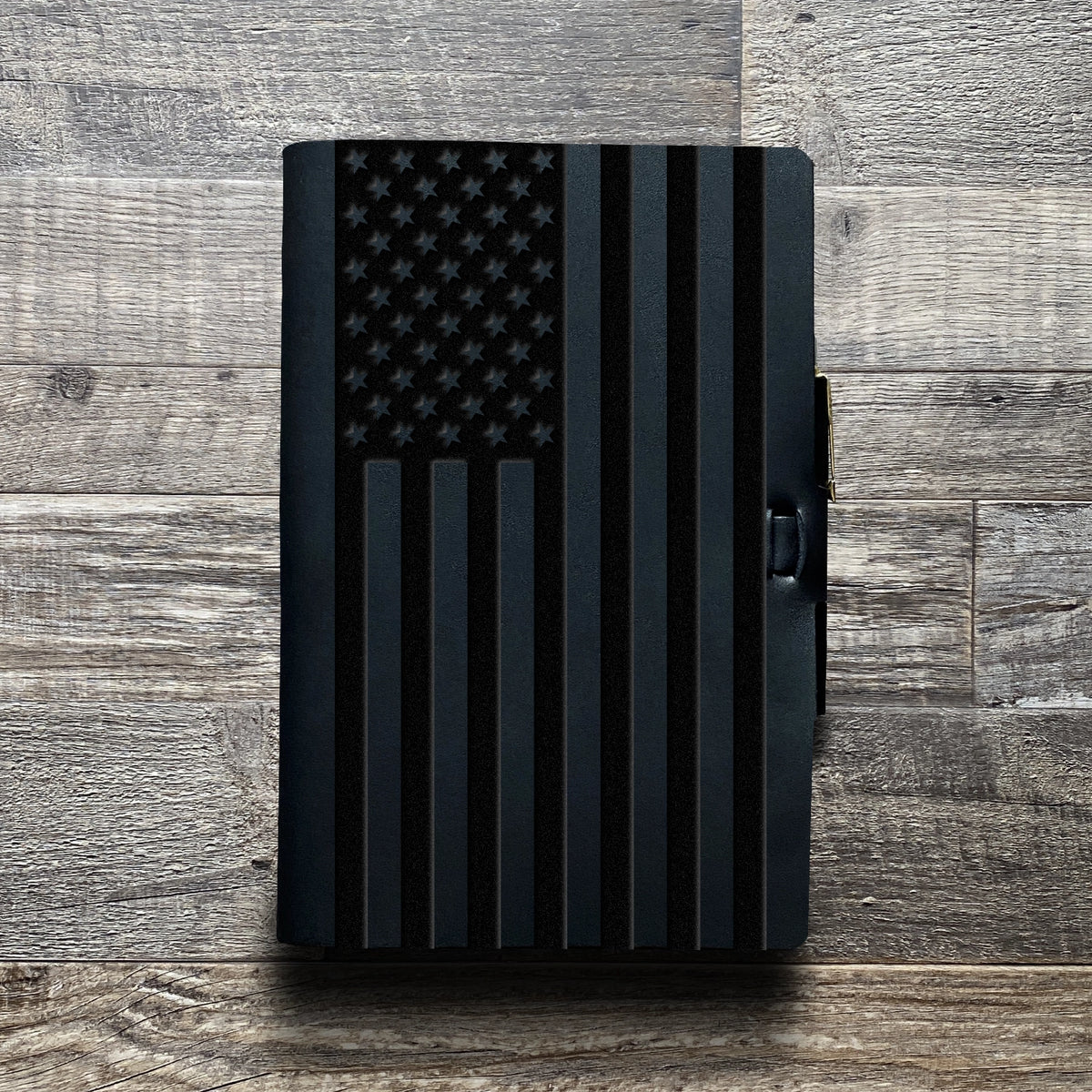 American Flag - Large - Engraving Design - Refillable Leather Journals