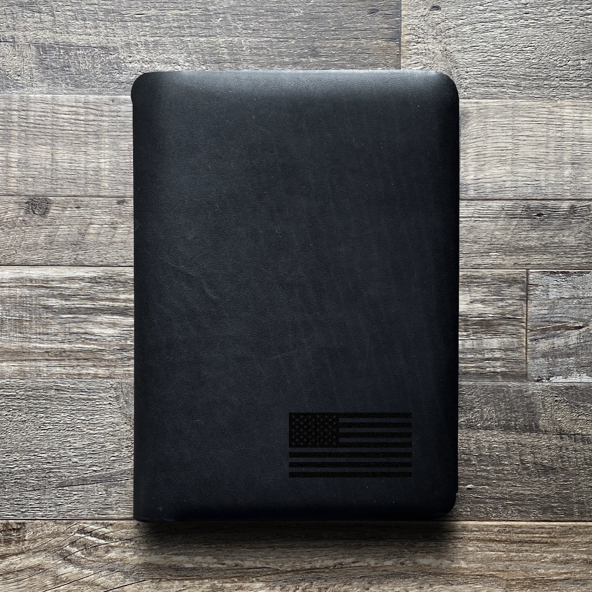 American Flag - Small - Engraving Design - Refillable Leather Folios