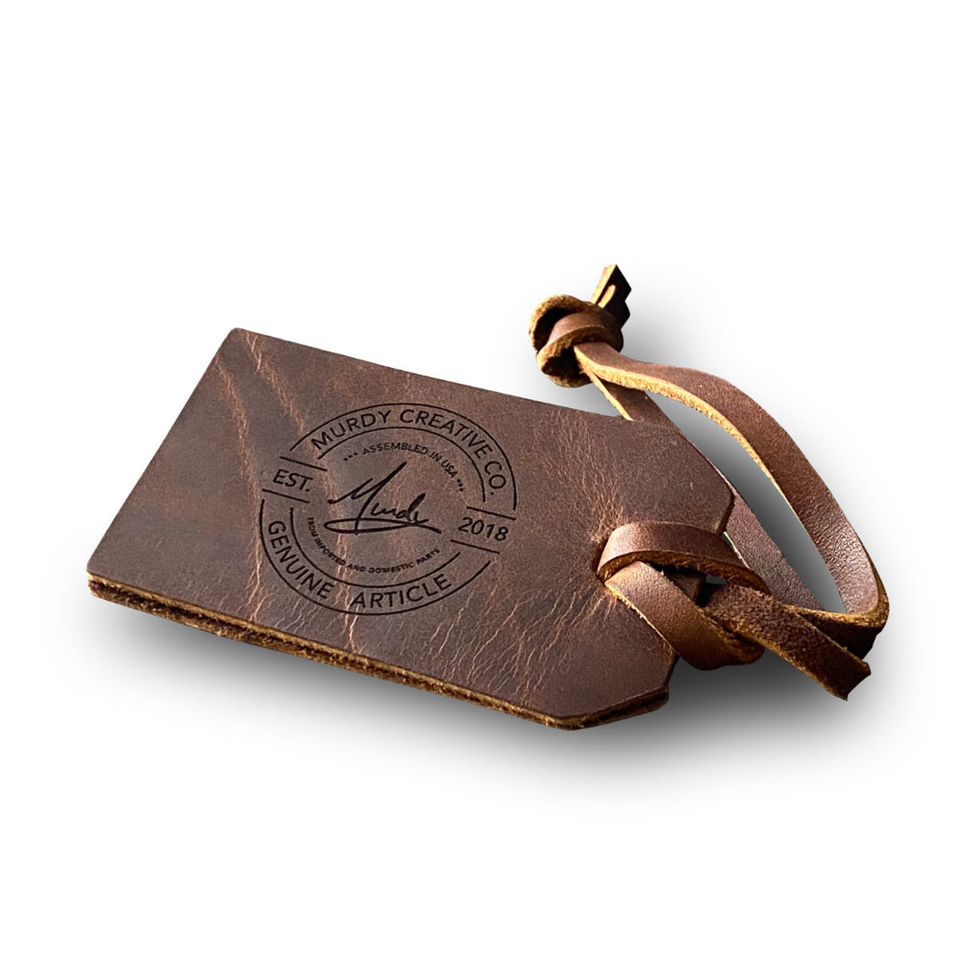 Custom Order Mike O Leather Bag Tag 20230614