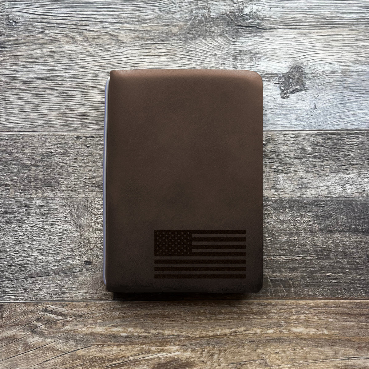 American Flag - Small - Engraving Design - Refillable Leather Covers