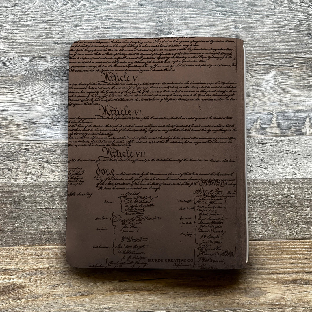 Founding Fathers - Pre-Engraved - Refillable Leather Covers