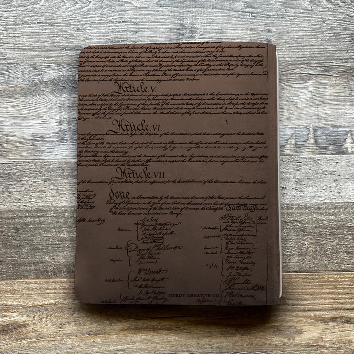 Founding Fathers - Pre-Engraved - Refillable Leather Covers