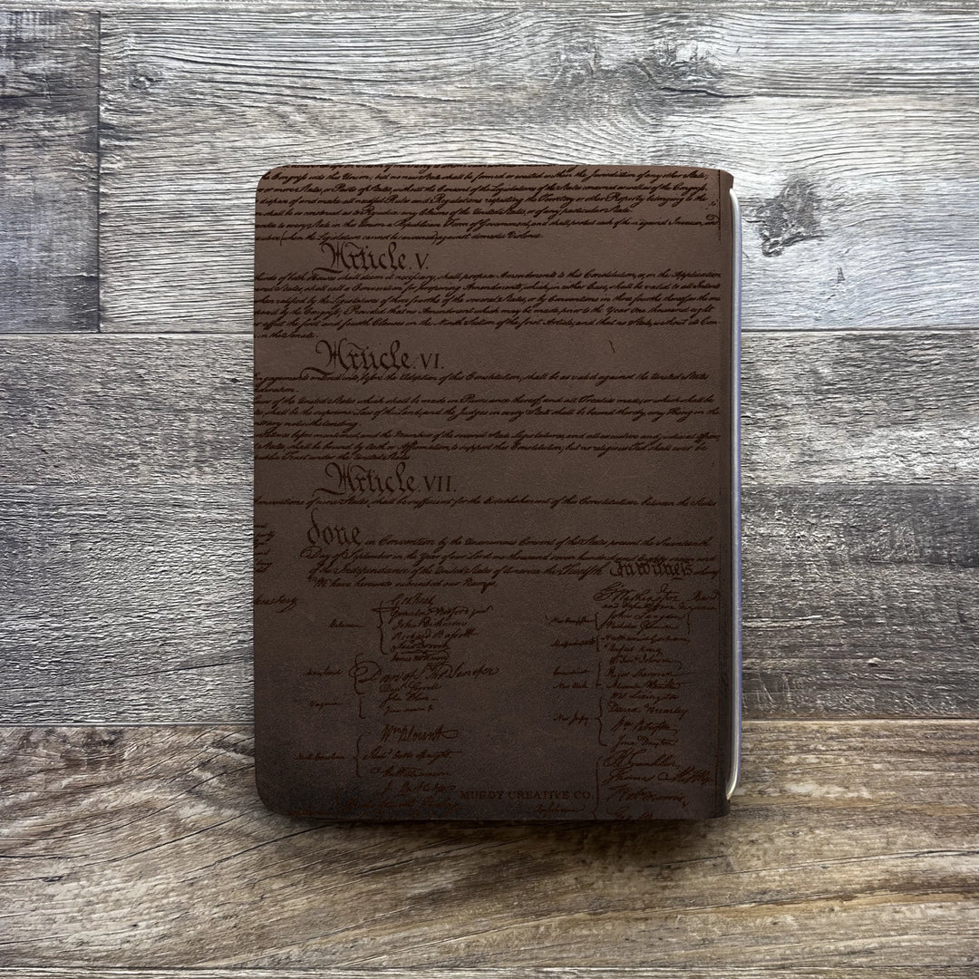 Founding Fathers - Pre-Engraved - Refillable Leather Covers