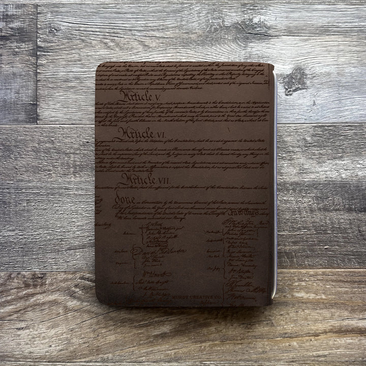 Founding Fathers - Pre-Engraved - Refillable Leather Covers