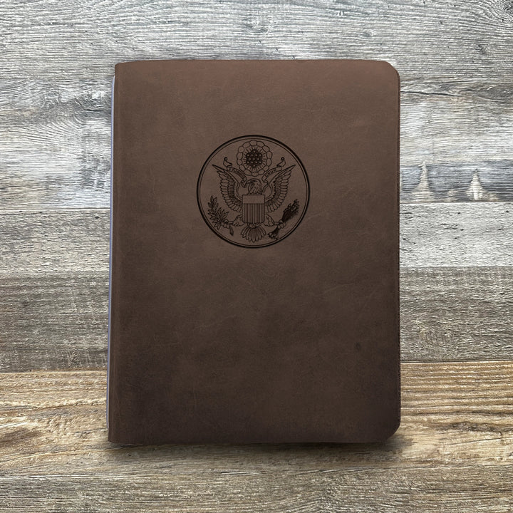 Great Seal - Large - Pre-Engraved - Refillable Leather Covers