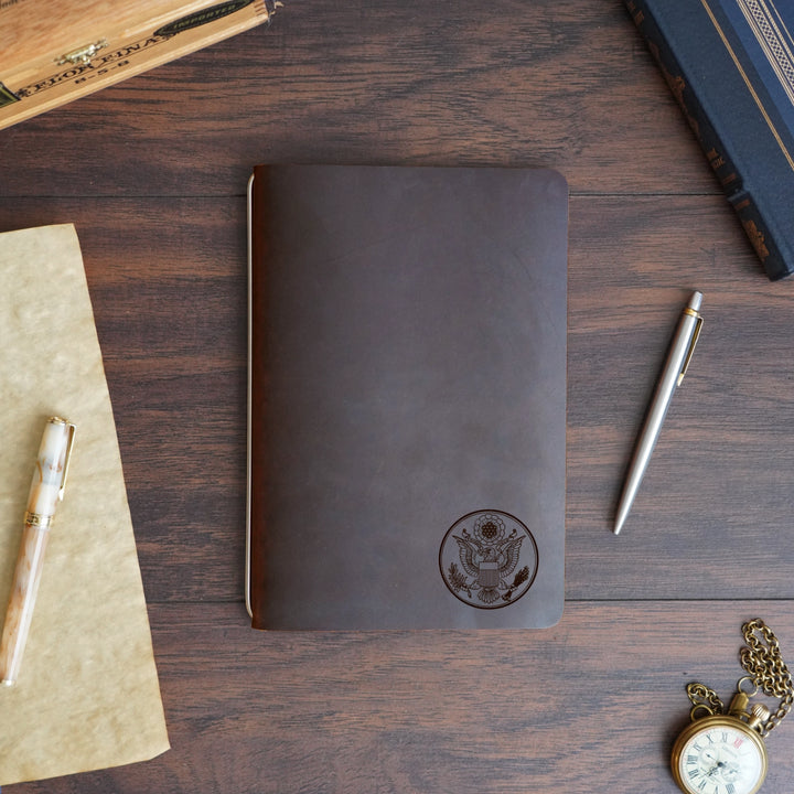 Great Seal - Small - Pre-Engraved - Refillable Leather Covers