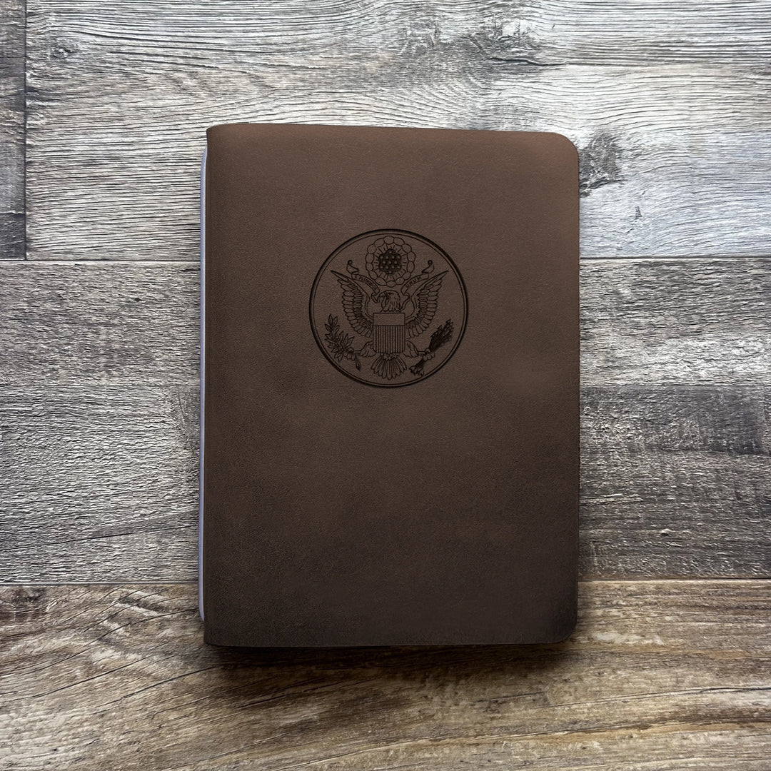 Great Seal - Large - Pre-Engraved - Refillable Leather Covers