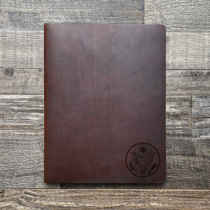 Great Seal - Small - Pre-Engraved - Leather Folder