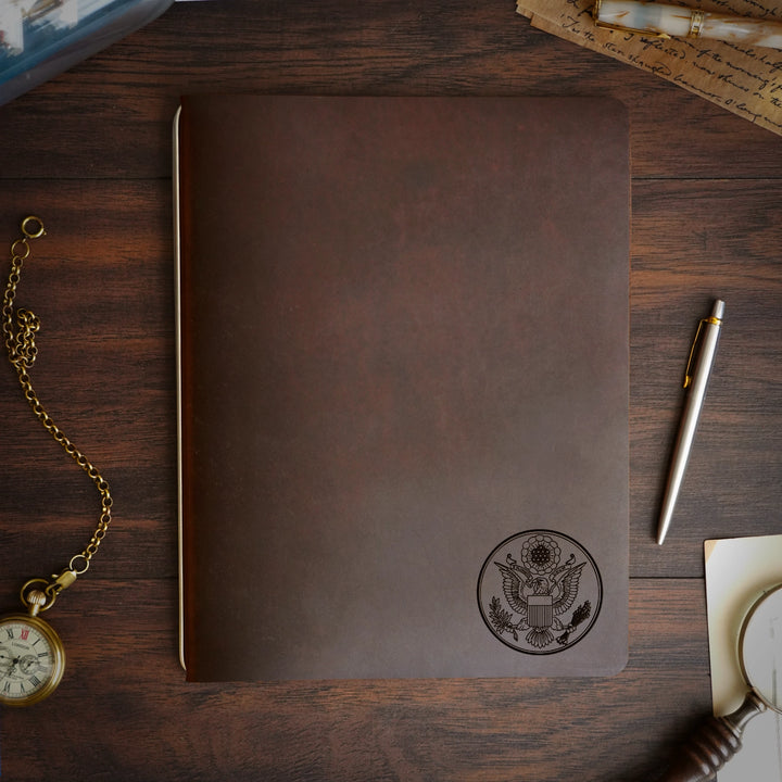 Great Seal - Small - Pre-Engraved - Refillable Leather Covers