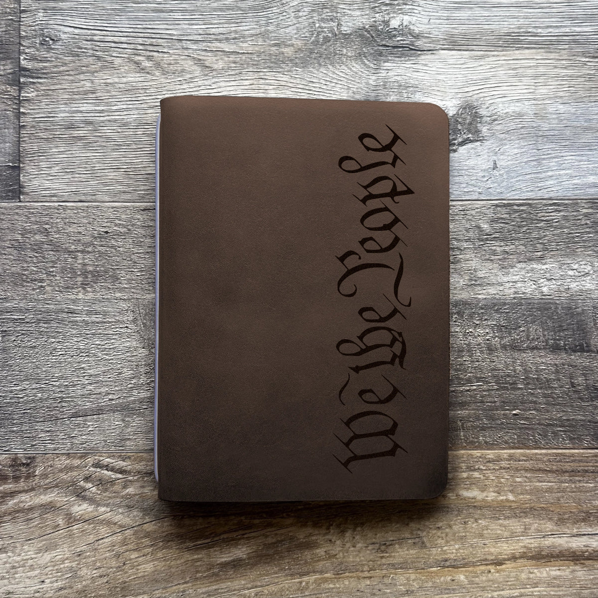 We The People - Engraving Design - Refillable Leather Covers