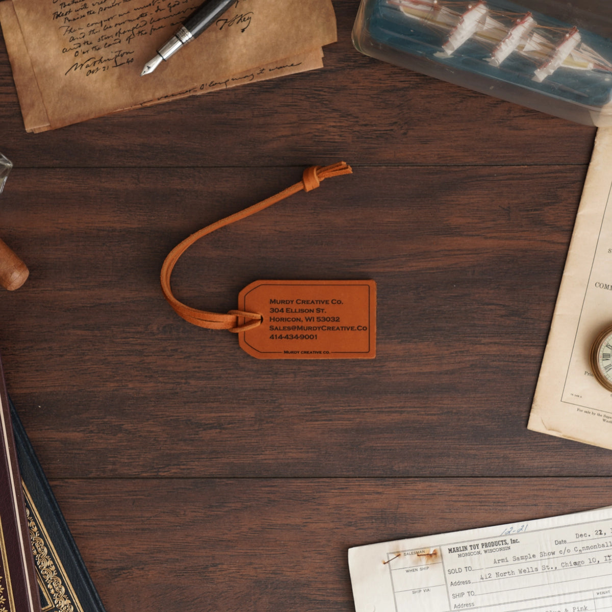 Custom Leather Bag Tag