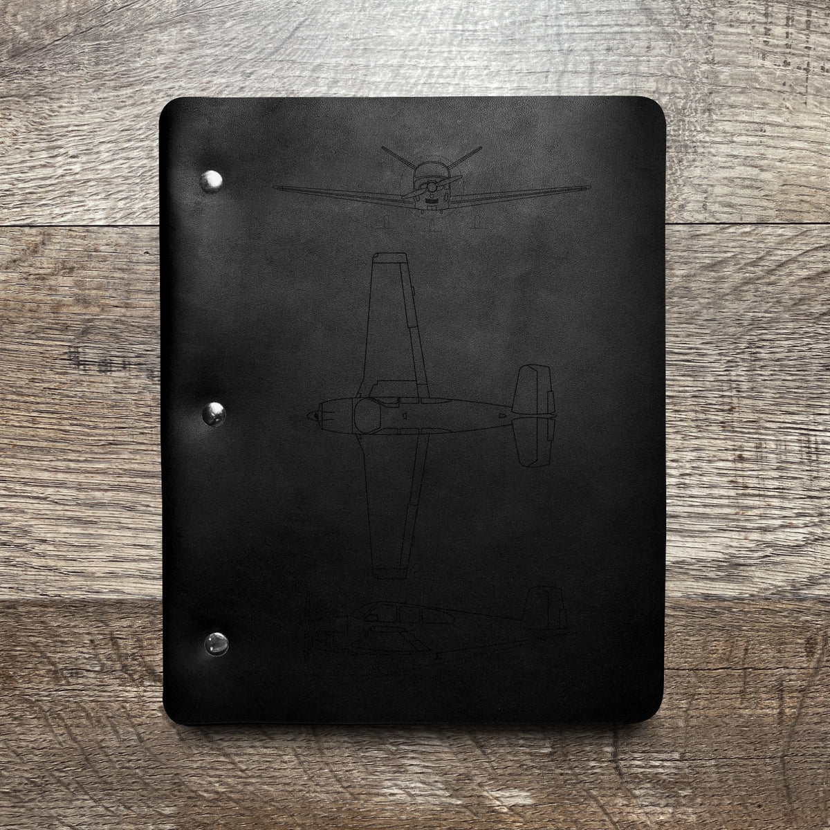 Beechcraft Bonanza V35b - Engraving Design - Slim Cut