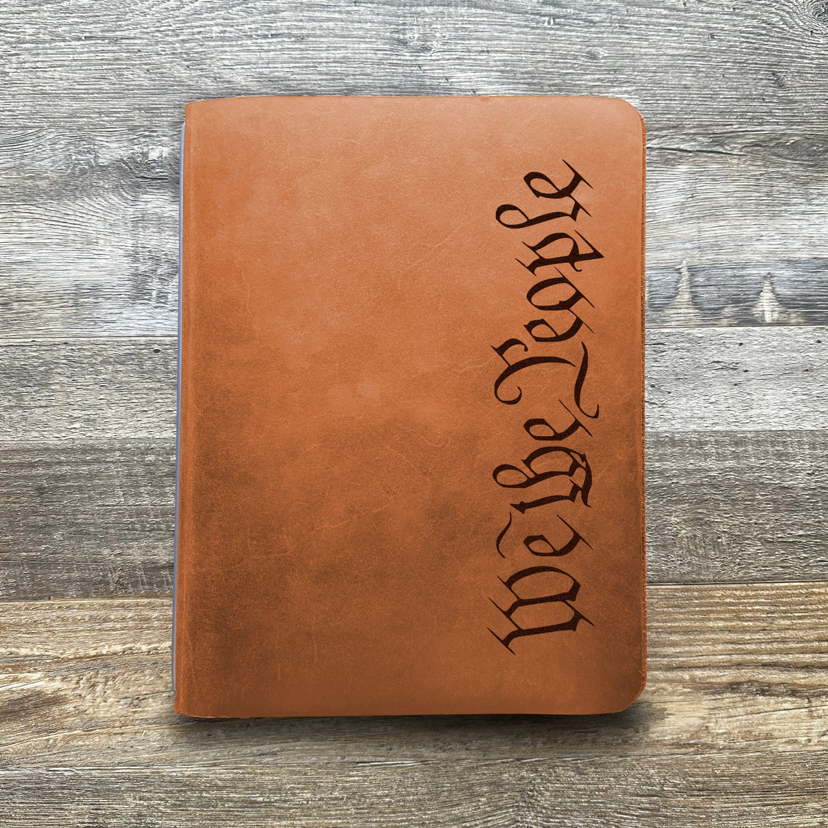 We The People - Engraving Design - Refillable Leather Covers
