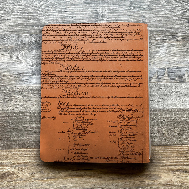 Founding Fathers - Pre-Engraved - Refillable Leather Covers