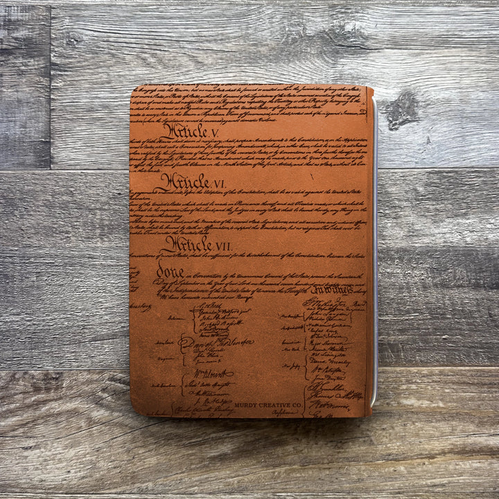 Founding Fathers - Pre-Engraved - Refillable Leather Covers