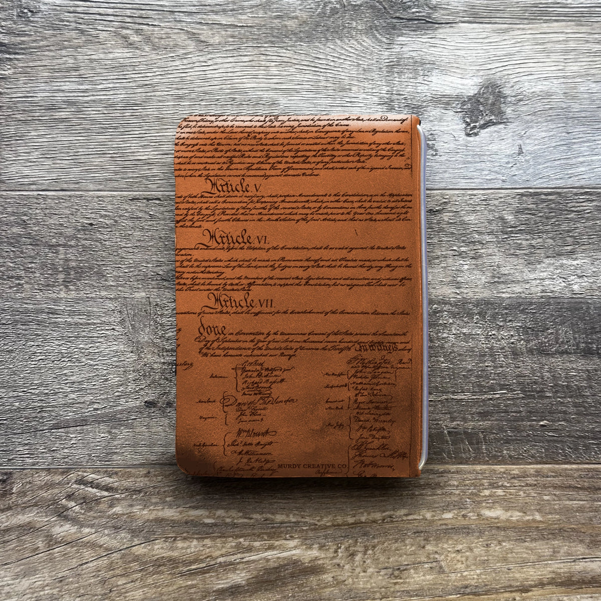 Founding Fathers - Engraving Design - Refillable Leather Covers