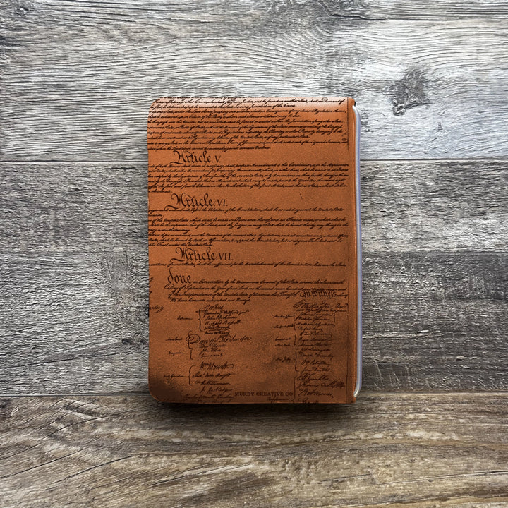 Founding Fathers - Pre-Engraved - Refillable Leather Covers