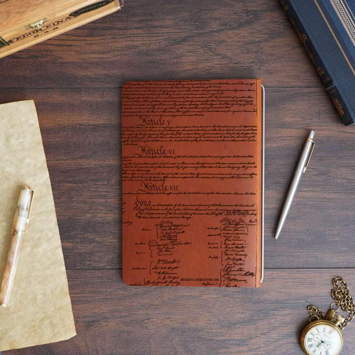 Founding Fathers - Pre-Engraved - Refillable Leather Covers