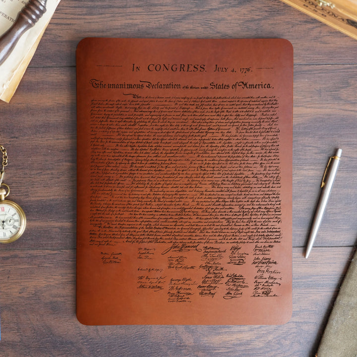 Founding Fathers - Pre-Engraved - Refillable Leather Slip Covers