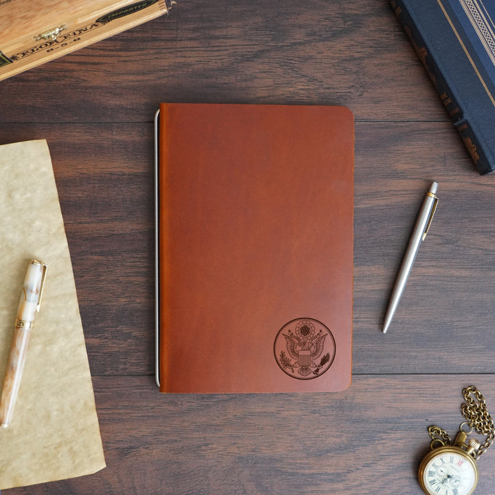 Great Seal - Small - Pre-Engraved - Refillable Leather Covers
