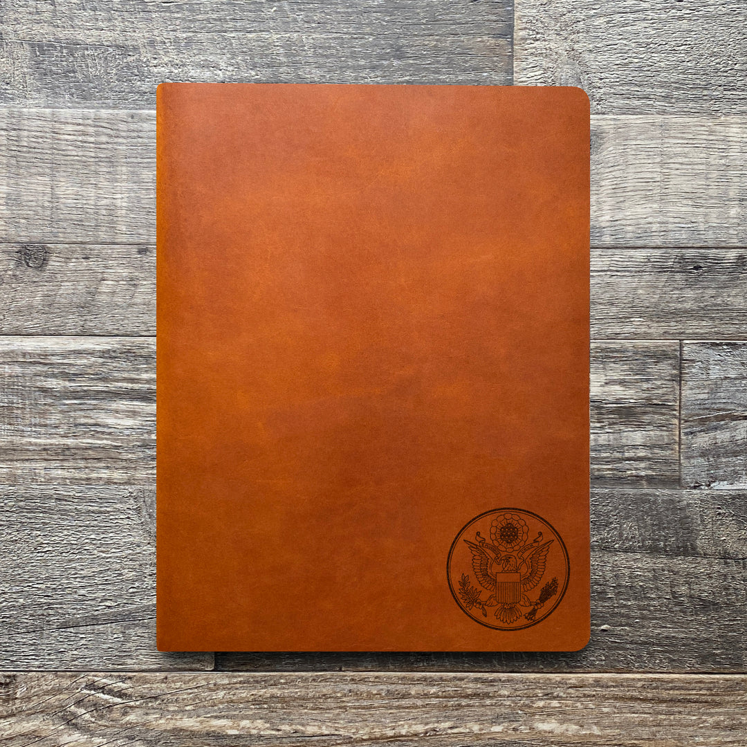 Great Seal - Small - Pre-Engraved - Leather Folder