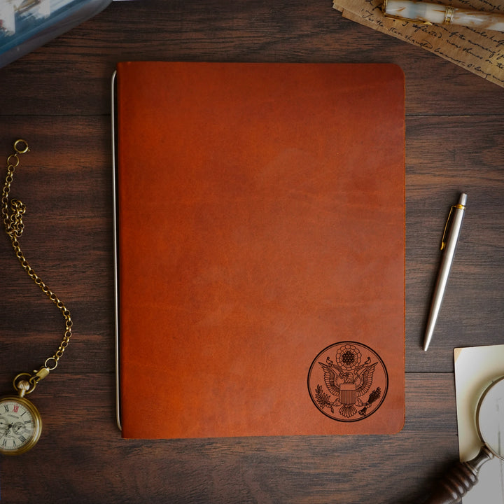 Great Seal - Small - Pre-Engraved - Refillable Leather Covers