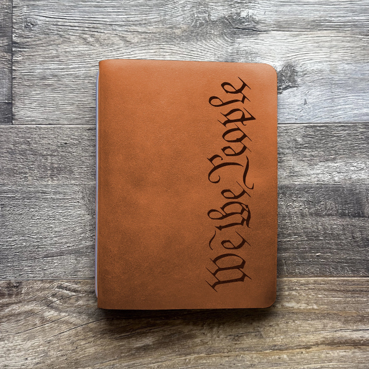 We The People - Engraving Design - Refillable Leather Covers