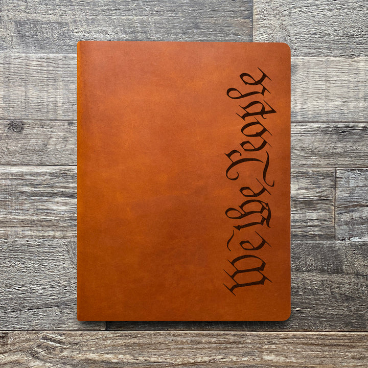 We The People - Pre-Engraved - Leather Folder