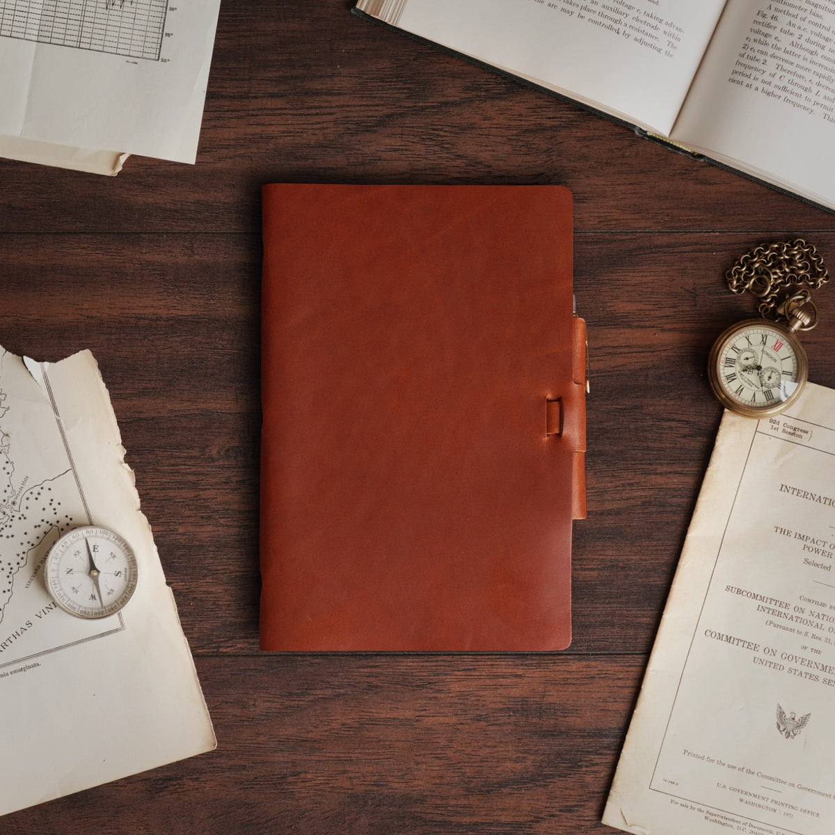 Custom Classic Cut - Refillable Leather Journal