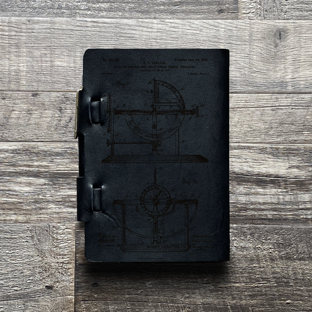 Compass - Engraving Design - Refillable Leather Journals
