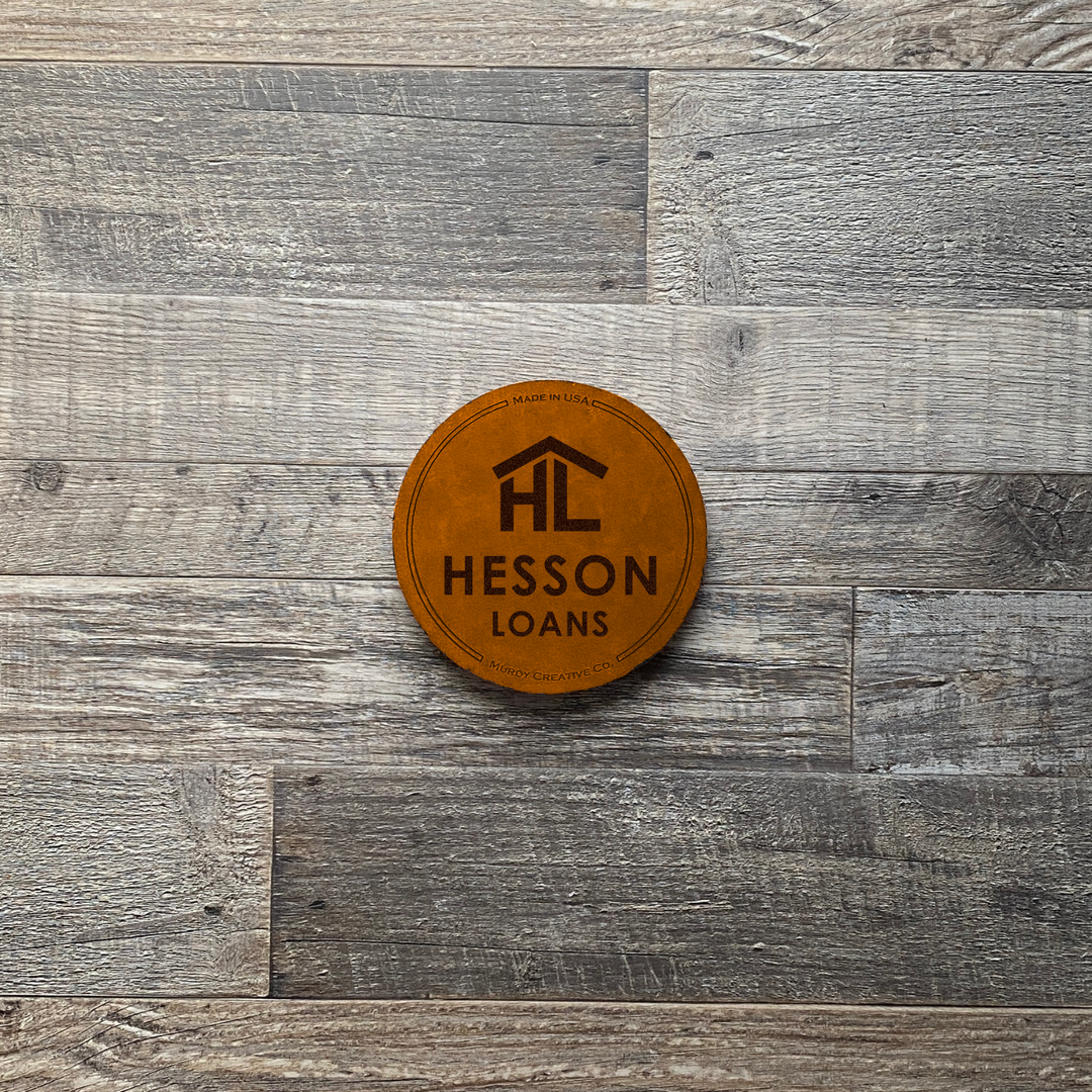 Custom Order - Hesson Loans - Leather 4 Coaster Set 20250828