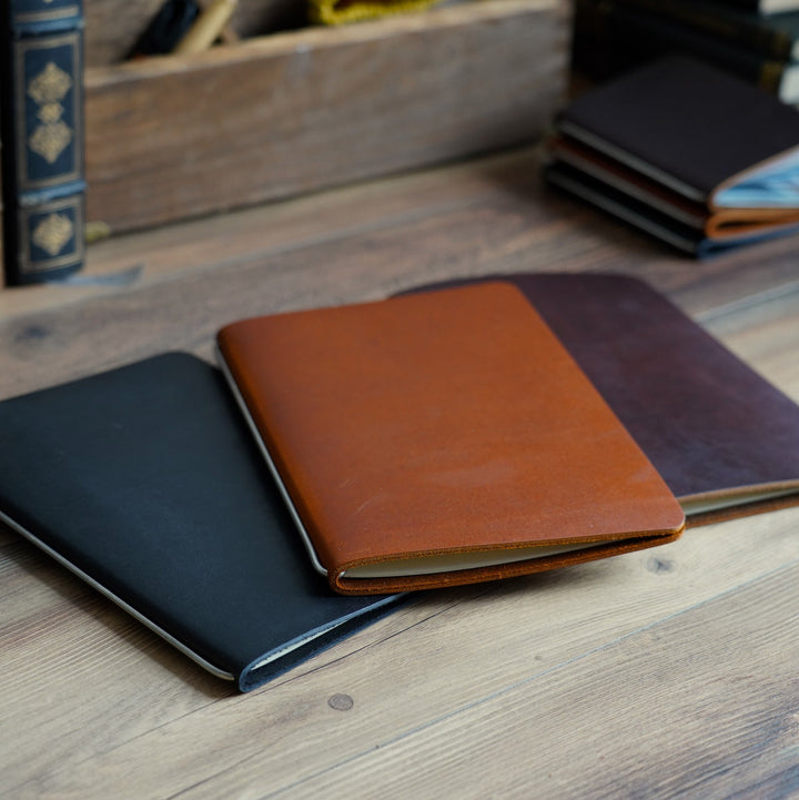 A5 Cut - Refillable Leather Cover