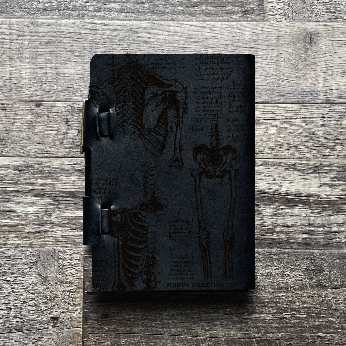 Da Vinci - Anatomy - Engraving Design - Refillable Leather Journals